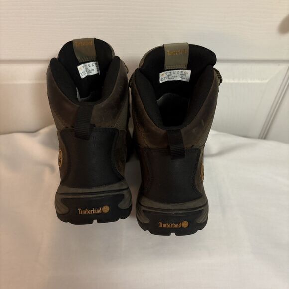 Timberland GORE-TEX Boots Women’s Brown Leather Outdoor Hiking Performance, sz 9 - Picture 4 of 16